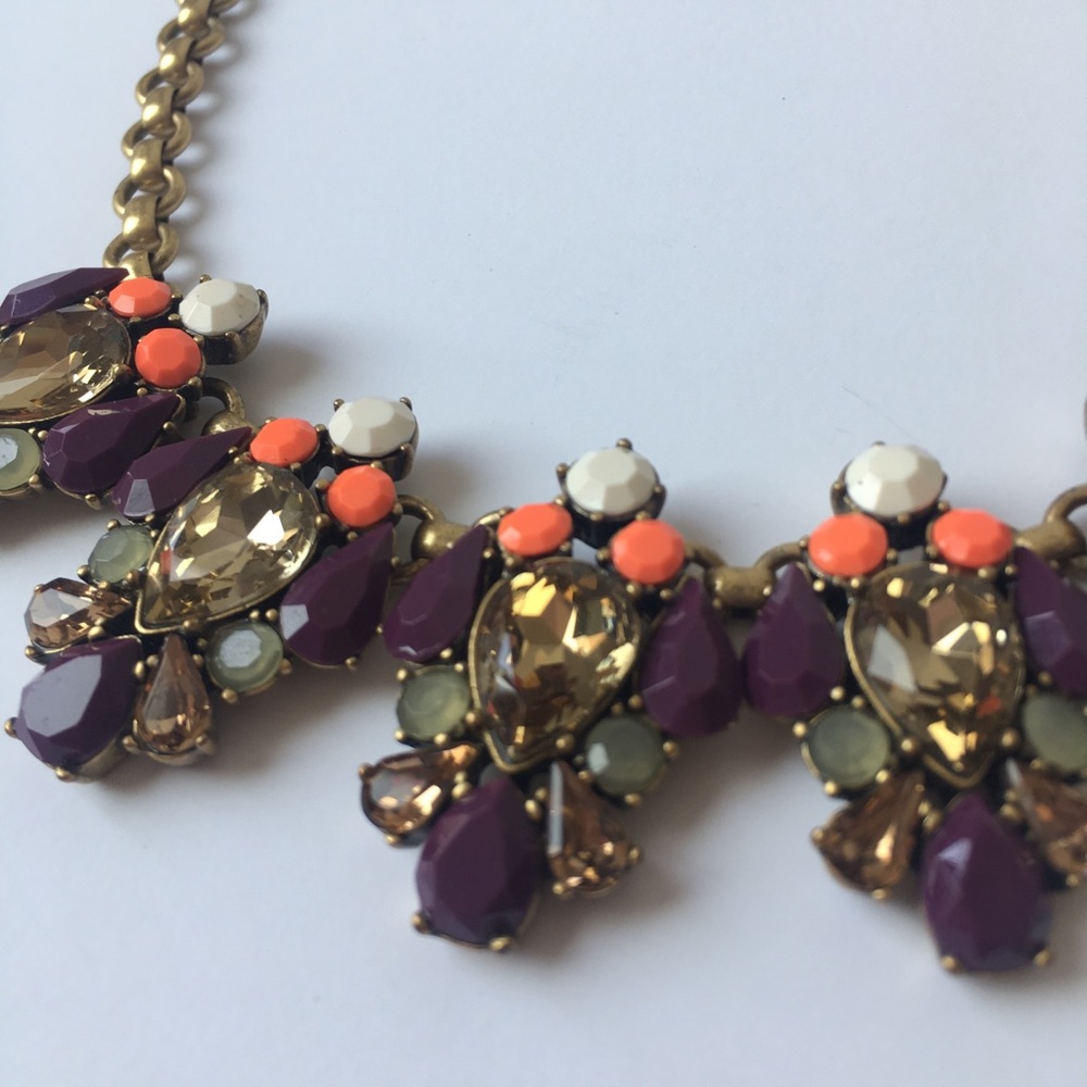 J. Crew Statement Necklace | Multicolor Stones